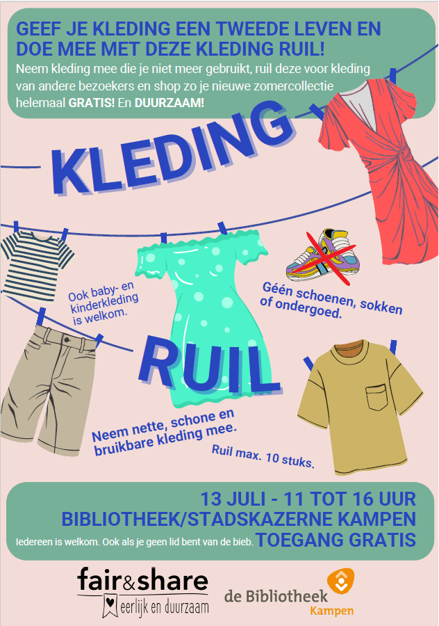 poster nieuwe kledingruil